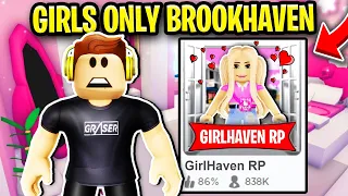 I Created a Girls Only Brookhaven Game..