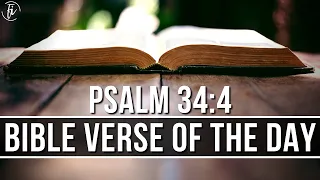 Bible Verse For Today Psalm 34:4 | Bible Verse Of The Day And Explanation