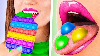 Pop It und Simple Dimple / Wie man Tik Tok Fridget Toys in der Schule Verstecken Kann