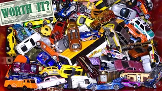 What's in the Box? $10 of TOY CARS, Was it Worth it? Yard Sale Finds! Old Hot Wheels, Matchbox, MORE