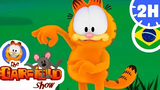🐱 Garfield e o Ratinho Squeak! 🐭 Aventuras Felinas!