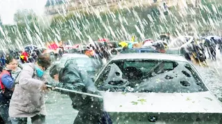 Heaven is attacking France!! A giant hailstorm hit Doubs and Haute-Saone!