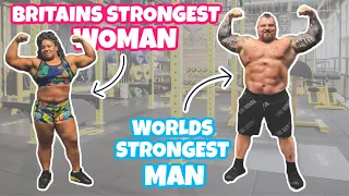 Worlds Strongest Man coaches Britain's Strongest Women! Ft Andrea Thompson