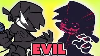 FRIDAY NIGHT FUNKIN' mod EVIL Boyfriend vs BF! (99% Accurate)