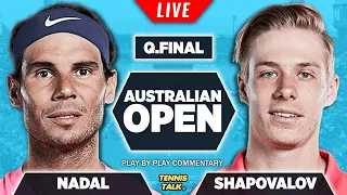 NADAL vs SHAPOVALOV | Australian Open 2022 | LIVE Tennis Play-by-Play