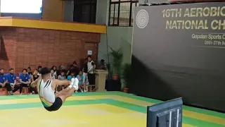 Gourav chettri (J&k) , IM senior | 16th aerobic Gymnastics national championship