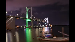 Đêm Thuận Phước  - những sắc màu.  Colors of night at Thuan Phuoc bridge - Danang, Vietnam