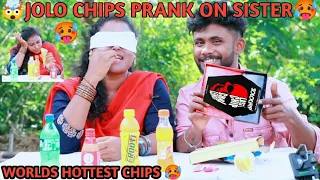 Extreme prank on my sister with world's hottest Jolo chips ( Gone wrong )🥵