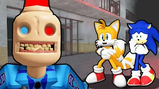 SONIC AND TAILS VS ESCAPE SIREN COP'S PRISON IN ROBLOX