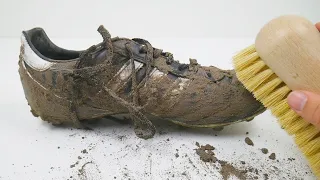 Cleaning The Dirtiest Football Boots Ever! [ASMR]