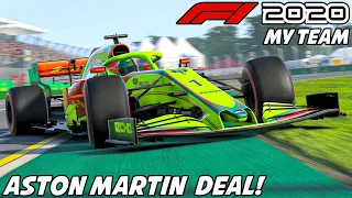 F1 2020 MyTeam Karriere #46: Der Aston Martin Deal! | Formel 1 2020 My Team Gameplay German