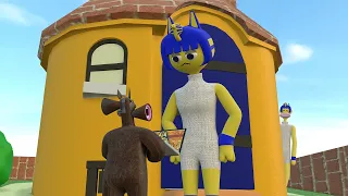 Siren Head meets two Ankha Zone