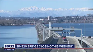SR 520 bridge closing this weekend | FOX 13 Seattle