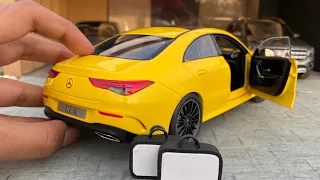 Mini Mercedes-Benz CLA 1/18 Diecast Model Car Unboxing | Mercedes Dealer Edition