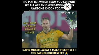 David Miller batting #shorts  #indvssat20 #cricket