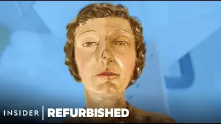 Restoring A 16th-Century Yellowed Wooden Sculpture | Refurbished | Insider