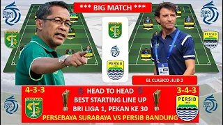 SUPER BIG MATCH, PERSEBAYA VS PERSIB BANDUNG, HEAD TO HEAD Prediksi Best line up , AYO SIB SEMANGAT