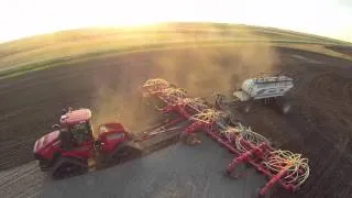 Spring Seeding With Qaudtrac 550 And Bourgault 3320