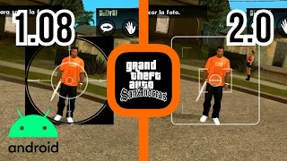 Differences between versions 1.08 and 2.0 of GTA San Andreas (Android)