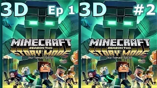 3D VR video Minecraft SM S 2 Ep1 #2 3D SBS VR box google cardboard