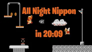 All Night Nippon Super Mario Bros. Warpless Speedrun in 20:09.308 (man)