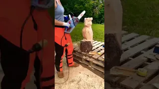 Teaching Myself How to Chainsaw Carve!