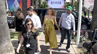 Blake Lively, Kristen Stewart, Woody Allen and Jesse Eisenberg at Nikki Beach in Cannes