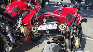 Ducati Streetfighter V4S 2023 Akrapovic Double Barrel Fullsystem Titanium Exhaust 🔥 (w DB killer)