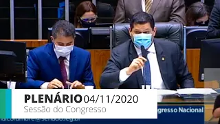 Sessão do CN - Câmara derruba veto à desoneração da folha para 17 setores até 2021 - 04/11/20 - 10h