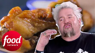 "That Might Be One Of The Most Succulent Wings We've Had On Triple D" | Diners, Drive-Ins & Dives