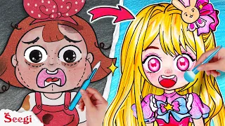 [🌟paper diy🌟] OSHI NO KO Ruby Cosplay - Makeover Tranformation | Stop Motion DIY