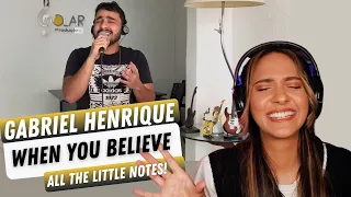 Gabriel Henrique - When You Believe (Whitney Houston/Mariah Carey) | REACTION!!