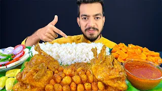 ASMR MUKBANG SPICY 2 WHOLE CHICKEN CURRY AND SPICY EGG CURRY WITH RICE EATING SHOW | ASMR EATING