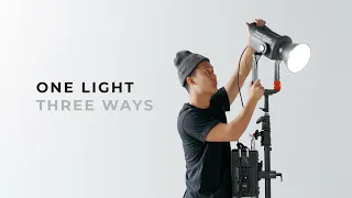 How To Use One Light Three Different Ways | Aputure 600d