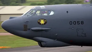 B-52 Stratofortress Long-Range Bomber taking Space Command U.S. Air Force