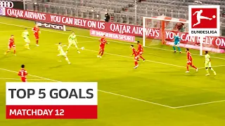 Top 5 Goals • Stindl, Barkok & More | Matchday 12 - 2020/21