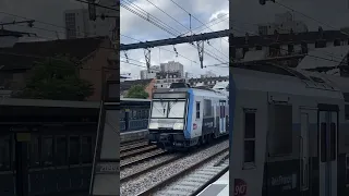 [RER C] Passage d’une UM Z20900 IDFM / Z8800 Carmillon + sifflet