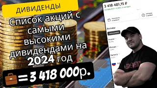 Эти акции выплатят самые большие дивиденды в 2024 году!