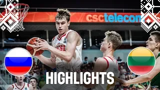 Russia v Lithuania - Highlights - Quarter-Finals - FIBA U18 European Championship 2018