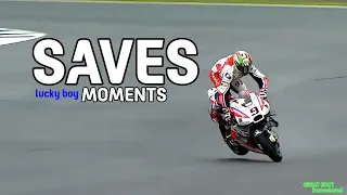 lucky boy Moments Wobbles and Saves in MotoGP