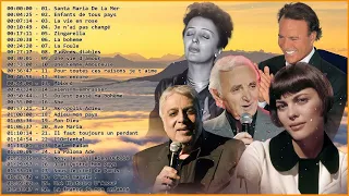 15 Best Of Charles Aznavour,Edith Piaf,Mireille Mathieu,Julio Iglesias,Enrico Macias Collection