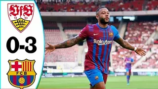 Barcelona vs Stuttgart 3-0 Highlights & Goals 2021 HD