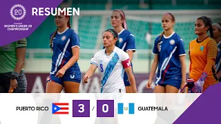 Campeonato Femenino Sub-20 de Concacaf | 2022 Resumen: Puerto Rico vs Guatemala