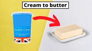 How to Make Butter From Double Cream