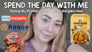 Day in the life Vlog | Home Bargains & The Range Haul | Testing the new My Protein meals