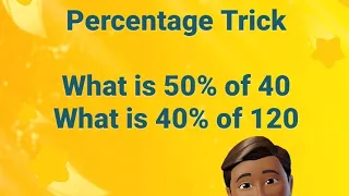 Easy Percentage Trick you were Never Thought a School #DeerMaths #maths #trending