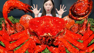 대왕 킹크랩 🦀 전복 가리비 해물찜 먹방 (ft. 볶음밥) Giant KING CRAB Seafood Boil shrimp Recipe Mukbang ASMR Ssoyoung