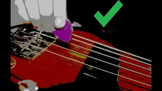 How to CORRECTLY strum with a Pick on a bass guitar