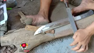 PRIMITIVE TECHNOLOGY  MAKING A SUPER SHARP KNIFE