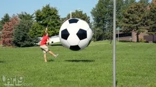 Giant Inflatable Soccer Ball Demo